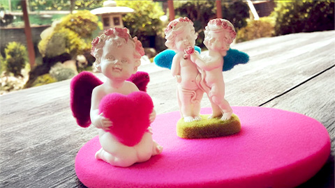  置物（陶器）へのフロッキー加工／優しく、あたたかな質感を再現